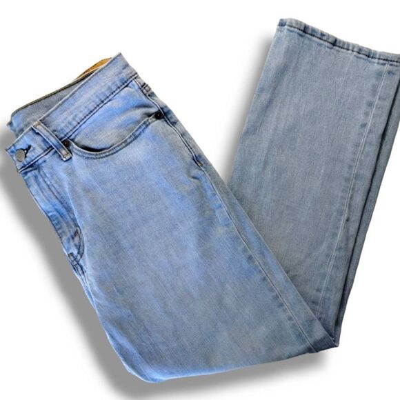Levis Jeans Mens 514 Sz 34/29 Washed Blue Faded 100% Cotton